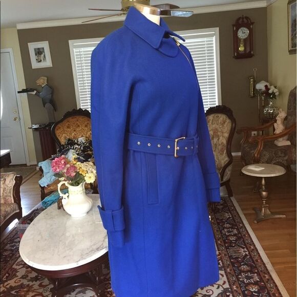 New J Crew Melton wood Coat size 2 - Picture 2 of 2
